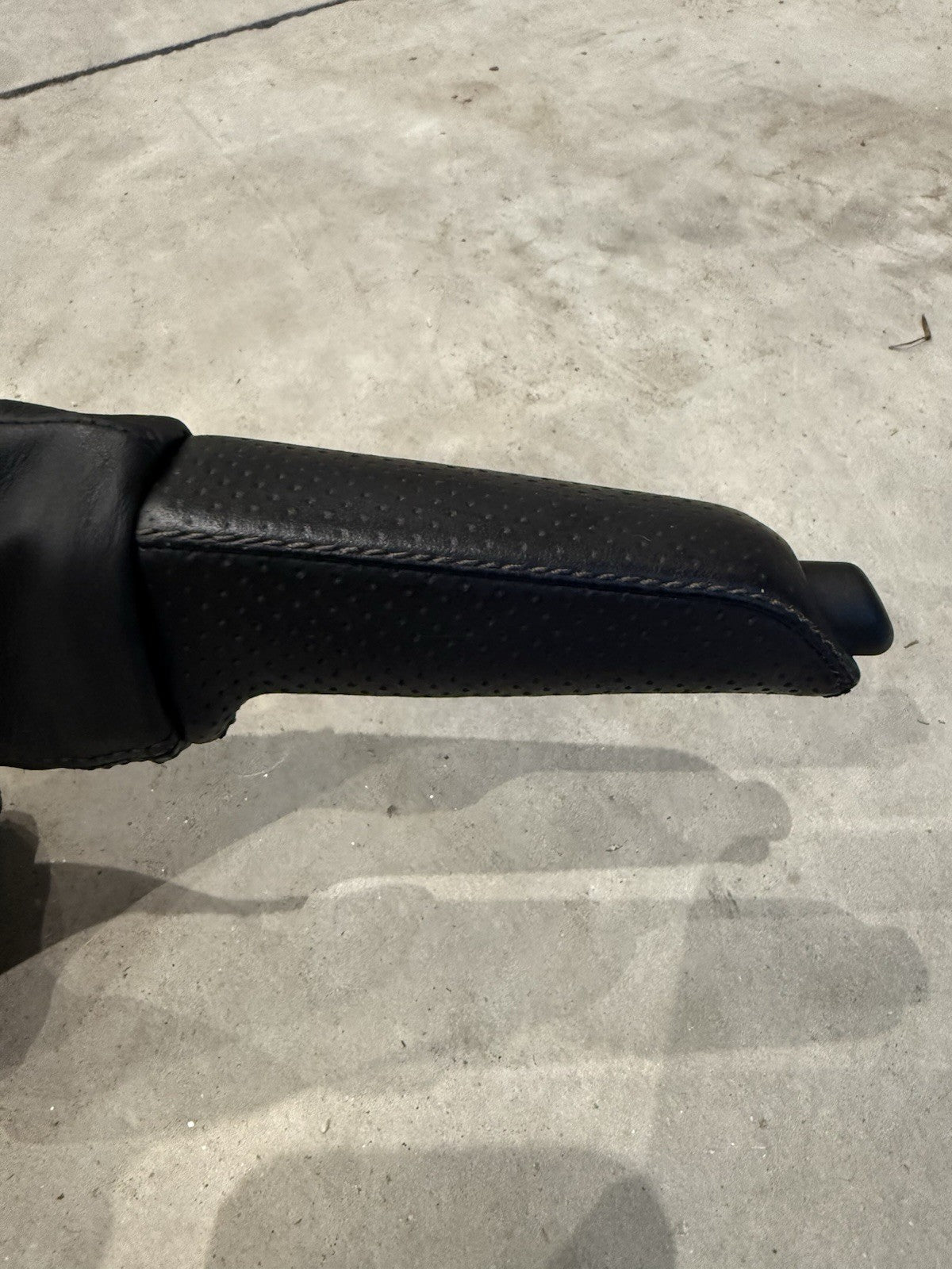 07-13 BMW 328i 335i M3 E90 E92 E-Brake Handle Assembly OEM Perforated Leather